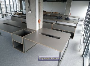 сборка модульных офисных столов