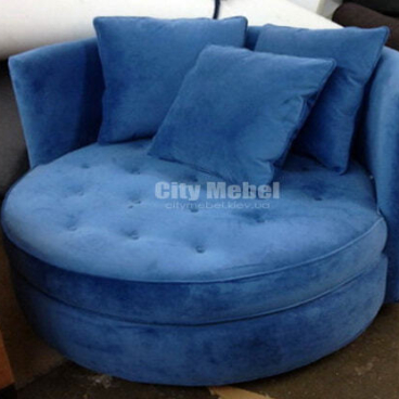 синий пуфик кресло на заказ